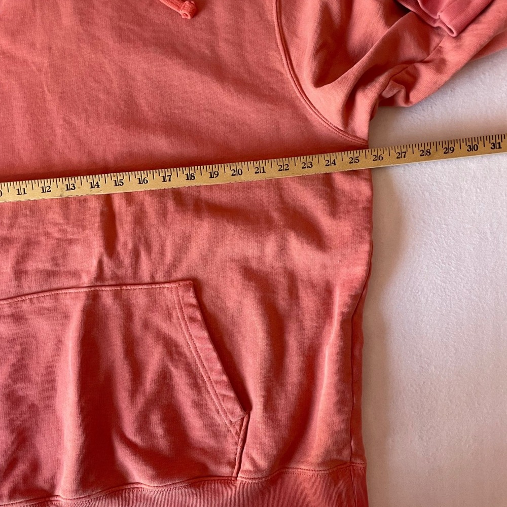 American Eagle Mens XXL Coral Pink 100% Cotton Pullover Hoodie Sweatshirt NWOT - Picture 3 of 13